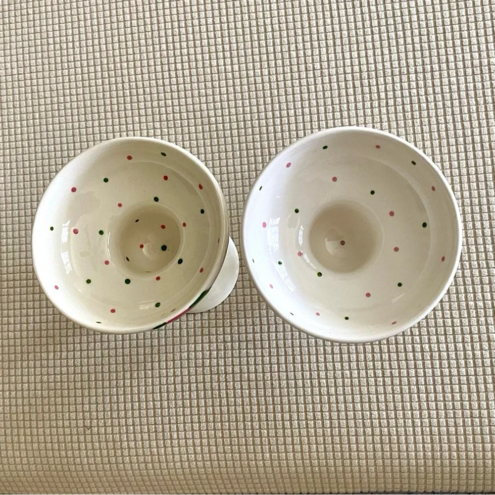 Hand-Painted Ceramic Pottery Margarita Goblet Set